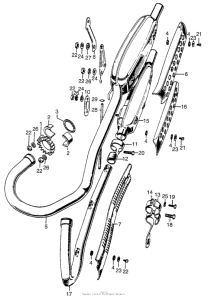 CL350 Cl350k5 muffler