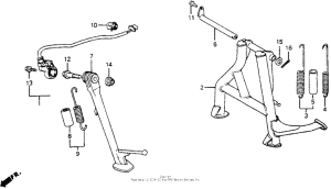CB1000F Подножка