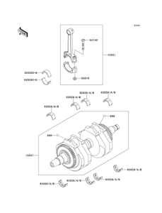 EJ800 Коленвал
