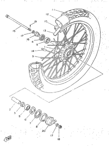 SR250 Переднее колесо