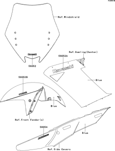 ZG1400 Decals(blue)(a9f)