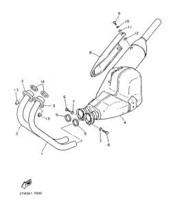SRX600 Выхлопная система