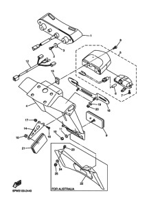 YZF-R1 Taillight unit ass`y