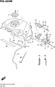 GSX-R1000 Fuel Tank (Gsx-R1000Al7 E33) (Ykv,yvz)