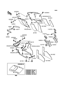 ZX400 Обтекатель нижний