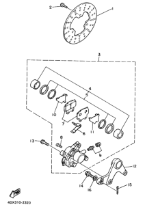 FZR400RR ﾘﾔﾌﾞﾚｰｷｷﾔﾘﾊﾟ