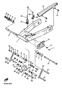 FZR600 FZR600A Задний рычаг и подвеска