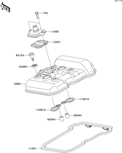 EX250 Крышка головки цилиндров