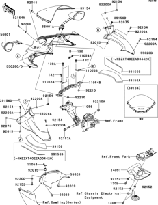 ZX1400 Cowling(upper)(fcf)