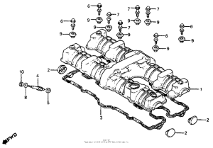 CB750SC Крышка головки цилиндров