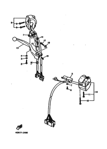 FJ1200A FJ1200AE FJ1200 Interruptor  manillar&palanc