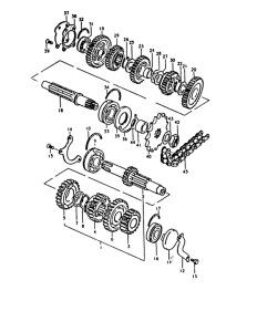 GS1000 Трансмиссия