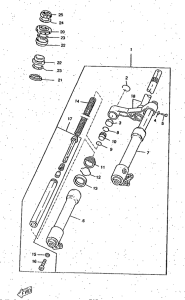 CW50RS Передняя вилка