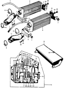 CB72 Air cleaner + tool set