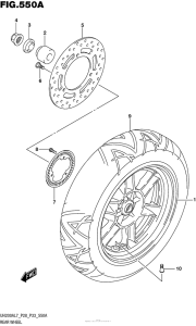 UH200 Переднее колесо