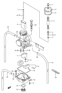 RMX250 Carburetor assy