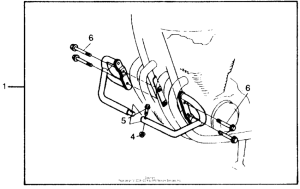 CB750 Engine guard set-1 piece