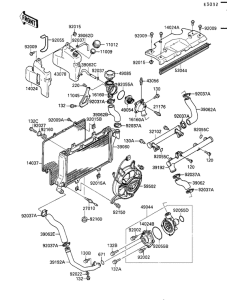 ZX750 Радиатор
