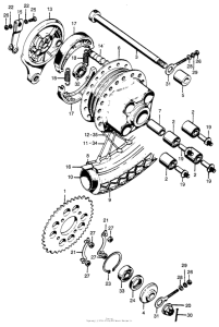 CL100 Переднее колесо