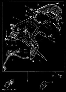 CW50RS Taillight unit ass`y