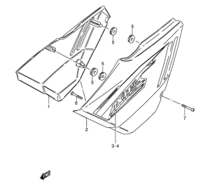 AX115 Обтекатель задний