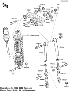 KX125 Задняя подвеска