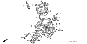 CR125R Cylinder / cylinedr head