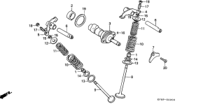 XL185 Распред вал / клапана