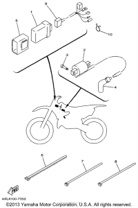 YZ125J1 Электрика