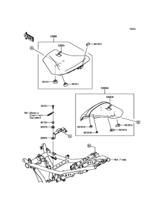 ER650 Сиденье