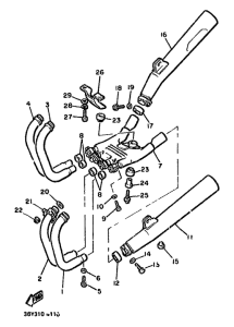 FJ1100 Выхлопная система