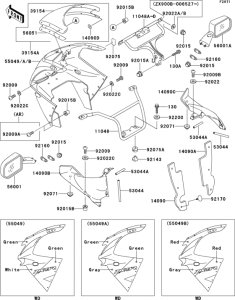 ZX900 Cowling(1 / 2)(zx900-b1)