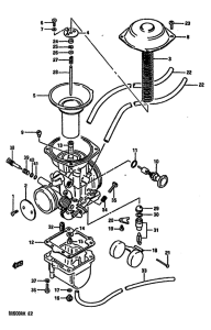 DR600 Carburetor assy