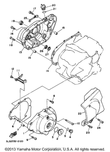 XV250 Боковые крышки