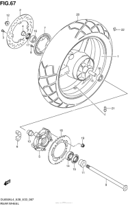 DL650 (ABS) Переднее колесо