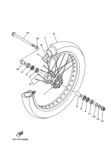 XT250X ﾌﾛﾝﾄﾎｲｰﾙ