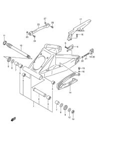 GSX1300R Rear swingingarm