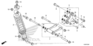 CBR300R Задние амортизаторы