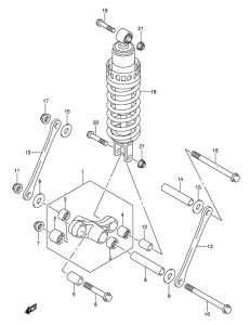 GSF650 (ABS) Втулки заднего рычага