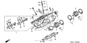 ST1100 Правая головка цилиндров