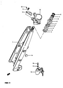 FR80 Вилка передней оси
