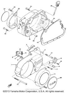 RD125B Боковые крышки