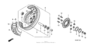 CB250 Переднее колесо