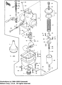 KE175 Carburetor assy