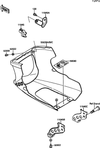 EX500 Cowling lowers(ex500-b1)