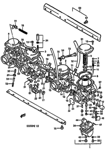 GS550 Carburetor assy