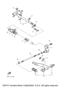 XVS650A Вал переключения
