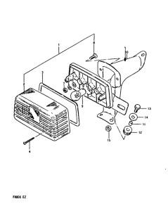 FR80 Задний комбинированный сигнал