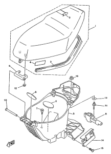 YA50R Сиденье