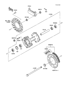  Задняя ступица колеса